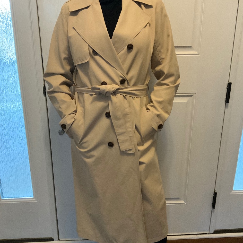 Classic long trench coat